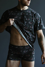 Men's cotton underwear set: t-shirt + boxers Manlike 8036048 photo №1