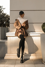 Black Italian merino wool stockings M-SOCKS 2040138 photo №14