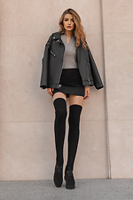 Black Italian merino wool stockings M-SOCKS 2040138 photo №19