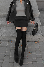 Black Italian merino wool stockings M-SOCKS 2040138 photo №20